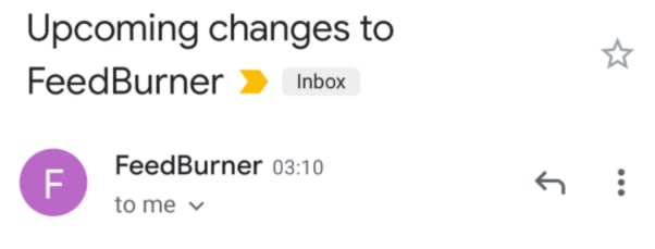 Google: FeedBurner 即将迎来变更