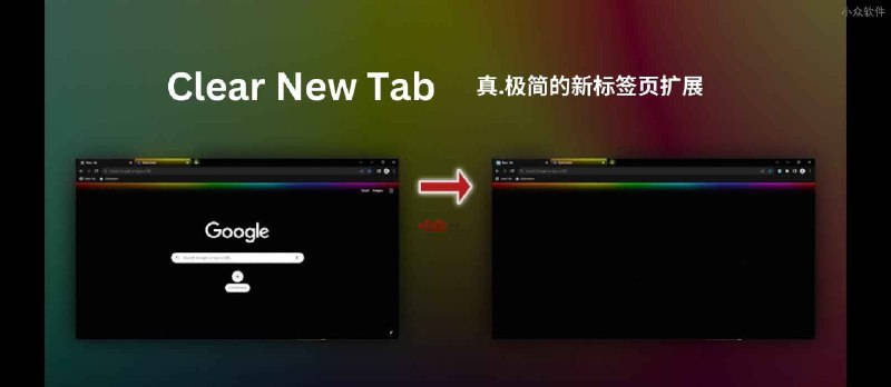 Clear New Tab - 真.极简的新标签页扩展：去除一切，还可换上视频、图片[Chrome/Firefox] - 小众软件