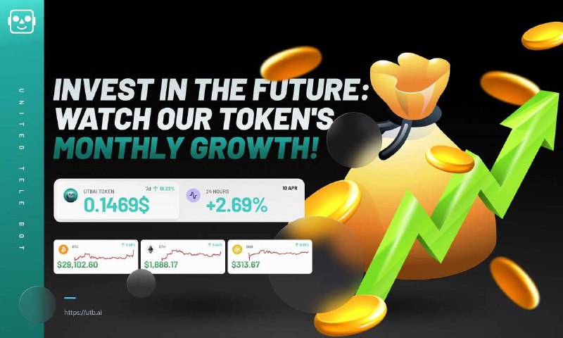 UTBAI Growth Soars by 19.22% in Just 7 Days!💰 Discover the potential of UTBAI Market Cap!🤖 Let our cutting-edge technology help you earn more with the United Telegram Bot Users Rating, selected by our AI.👥 Be part of the elite group of users with the highest rating and enjoy individual conditions tailored to your success.📈 Boost your earnings rating and join the top group by inviting your friends to our bot. You'll get 5% of their first deposit as a bonus!❌ Remember, multi-accounts are not allowed and will be banned.🙏 Thank you for being a part of our community. Press the button now and get your personal link to join the action@UnitedTeleBot - Powered by AI aproved by telegram