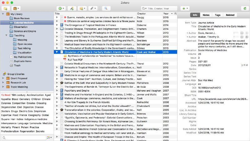 #App📃 Zotero 7 Beta: 好用的文献管理器变得更快了Web👉 Features:- 自动捕获文献- 和团队分享文献库- 集成插件参考文献生成- 可通过 WebDav 同步附件数据- 开源且跨平台Zotero 是开源的文献管理器，相比 EndNote 等之类的收费软件不仅没有明显的功能缺失反而在 PDF 阅读等一些部分上功能做得更好