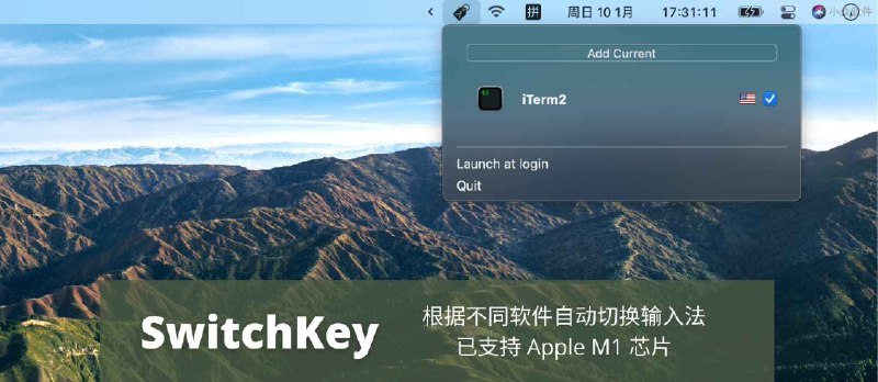 SwitchKey - 根据不同软件自动切换输入法，已支持 Apple M1 芯片[macOS] - 小众软件