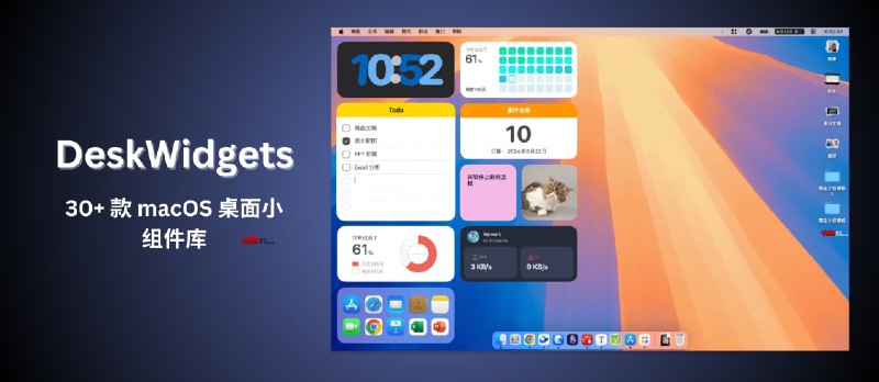 DeskWidgets - 30+ 款 macOS 桌面小组件库 - 小众软件