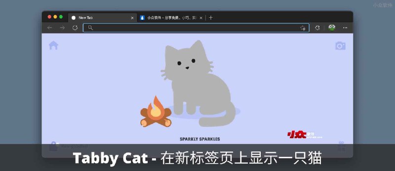 Tabby Cat - 在新标签页上显示 1 只会动的猫[Chrome 商店精选] - 小众软件