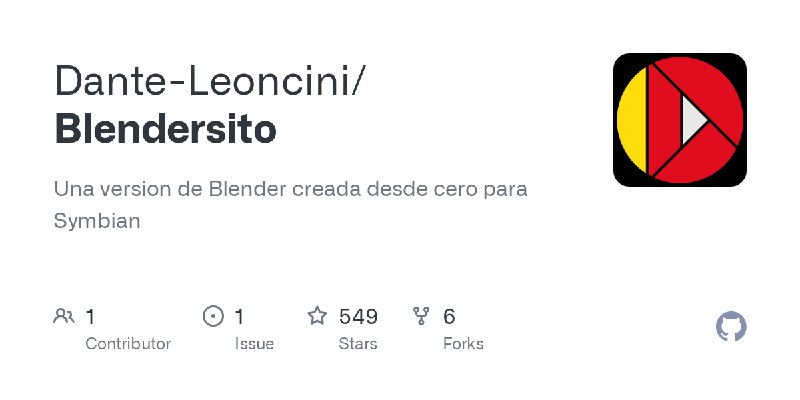 GitHub - Dante-Leoncini/Blendersito: Una version de Blender creada desde cero para Symbian