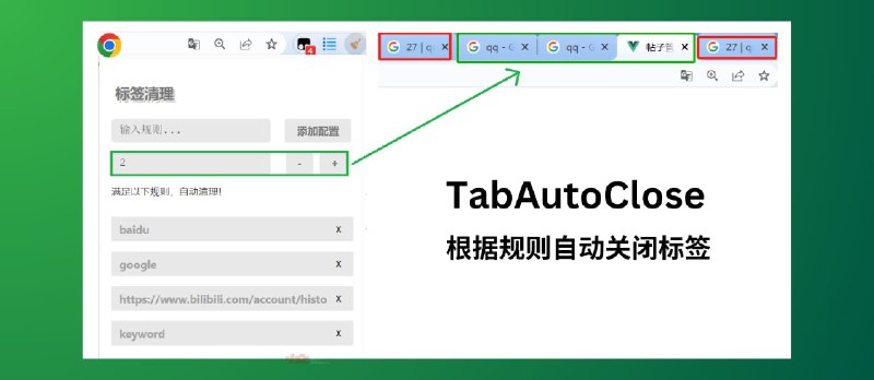 TabAutoClose - 根据规则自动关闭标签也[Chrome] - 小众软件