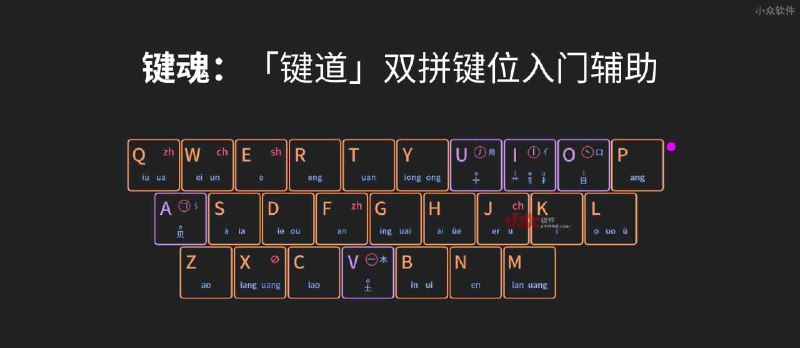 键魂 - 「键道」双拼键位入门辅助工具[Windows] - 小众软件