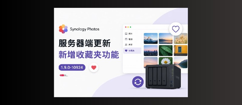 Synology Photos 服务器端更新，新增收藏夹功能 - 小众软件