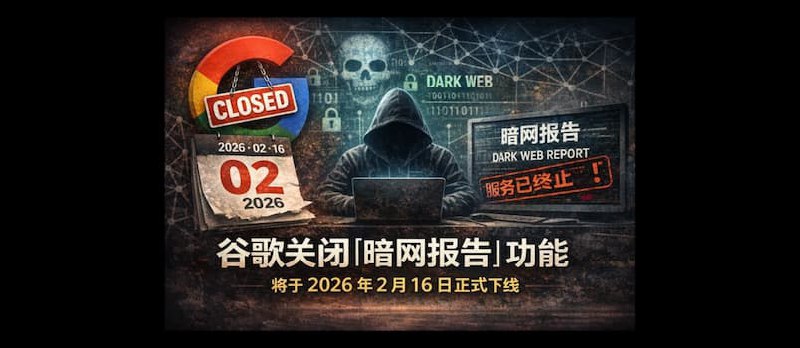 谷歌关闭“暗网报告”功能，将于2026年2月16日下线 - 小众软件