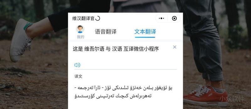 维汉翻译官 - 维吾尔语与汉语互相翻译[微信小程序] - 小众软件