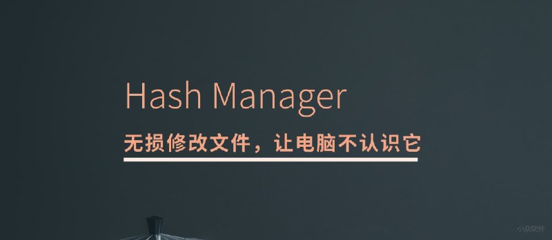 Hash Manager - 批量修改任意文件的哈希值（MD5）[Win] - 小众软件