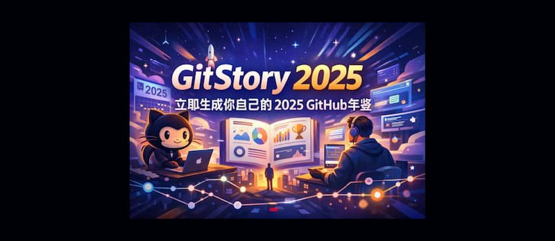 GitStory 2025 - 立即生成你自己的 2025 GitHub 年鉴 - 小众软件