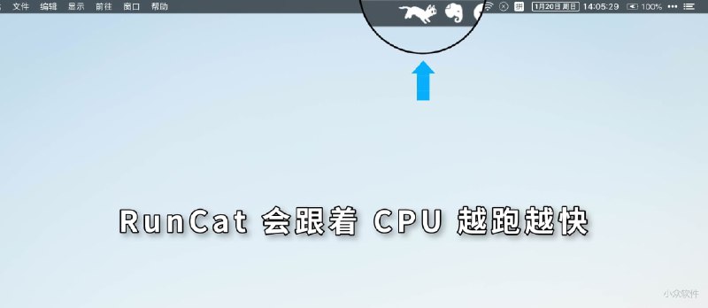RunCat - 在 macOS 顶部菜单栏随 CPU 越跑越快的猫 - 小众软件