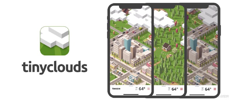 Tinyclouds Weather - 用虚拟世界显示当前天气预报[iPhone] - 小众软件