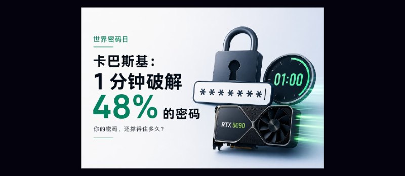 卡巴斯基：1 分钟破解 48% 的密码｜世界密码日 - 小众软件