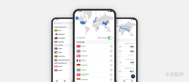 Travlr - 你去过哪些国家？飞过哪？还要去哪里？旅行记录[iPhone/iPad] - 小众软件