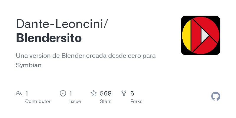 GitHub - Dante-Leoncini/Blendersito: Una version de Blender creada desde cero para Symbian