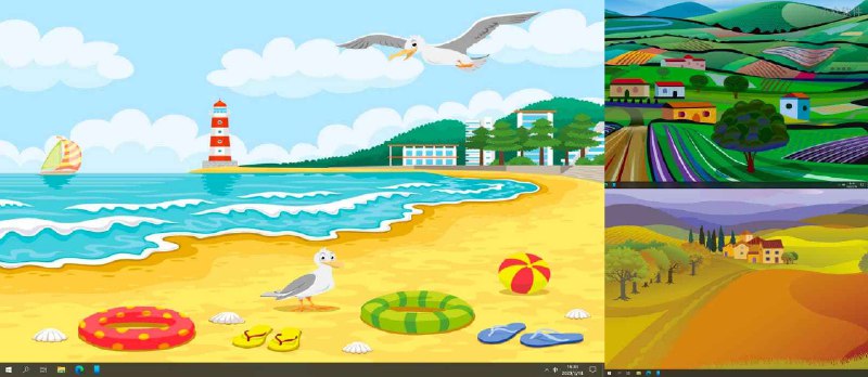 Aerial Views PREMIUM - 很多人要的微软漂亮主题：从空中看到的田野、农场、山水 - 小众软件