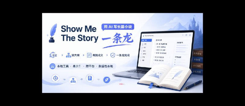 Show Me The Story – AI 写长篇小说工具：从设定到大纲到逐章成文，一条龙走完 - 小众软件