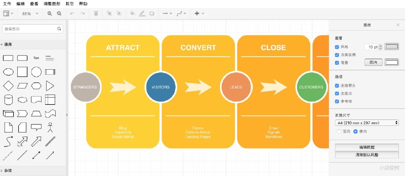 数字绘 - 基于开源项目的流程图绘制工具 - 小众软件