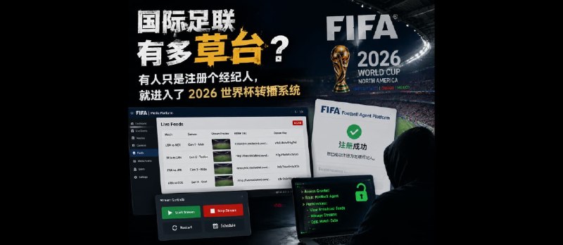 国际足联有多草台？有人只是注册个经纪人，就进入了 2026 世界杯转播系统 - 小众软件