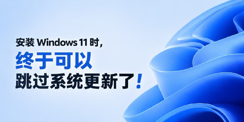 安装 Windows 11 时，终于可以跳过系统更新了 - 小众软件