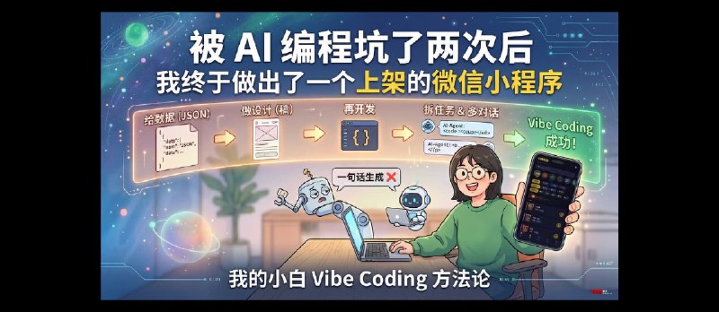 被 AI 编程坑过两次后，我终于做出了一个上架的微信小程序 - 小众软件