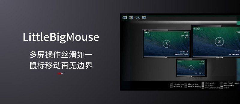 LittleBigMouse - 让多屏幕操作丝滑如一,鼠标移动再无边界 - 小众软件