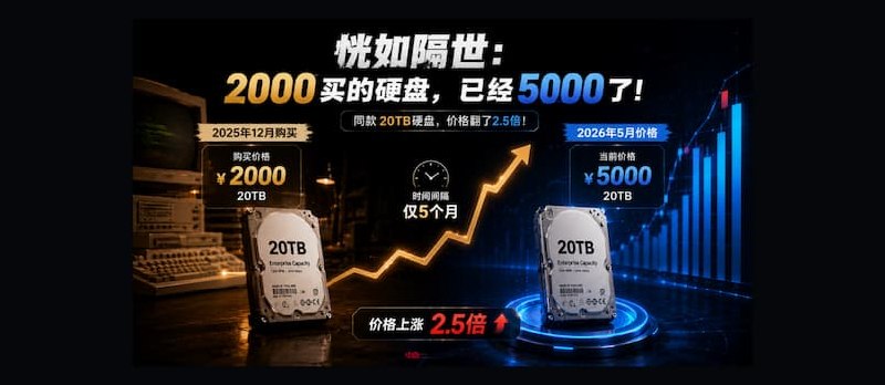 恍如隔世：2000买的硬盘，已经5000了 - 小众软件