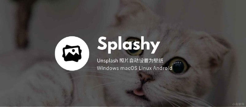 Splashy - 跨平台自动更换 Unsplash 壁纸，极简应用 - 小众软件