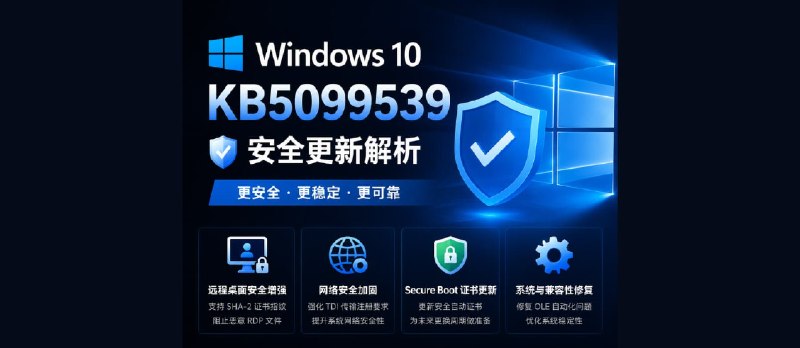 微软发布 Windows 10 KB5099539 安全更新，下载达 1067MB - 小众软件