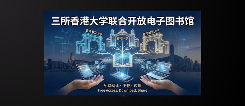 三所香港大学联合电子图书馆，免费阅读、下载、传播 - 小众软件