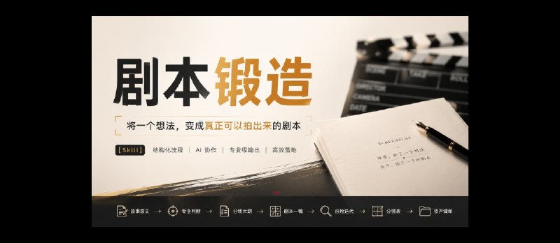 剧本锻造 – 将一个想法，变成真正可以拍出来的剧本[Skill] - 小众软件