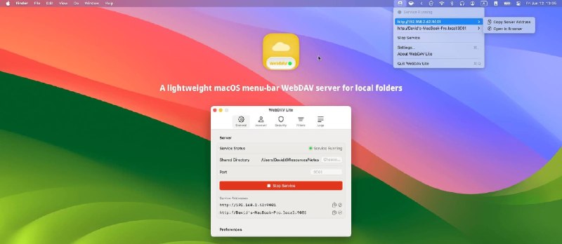 WebDAV Lite – macOS 上的 WebDAV 服务器 - 小众软件