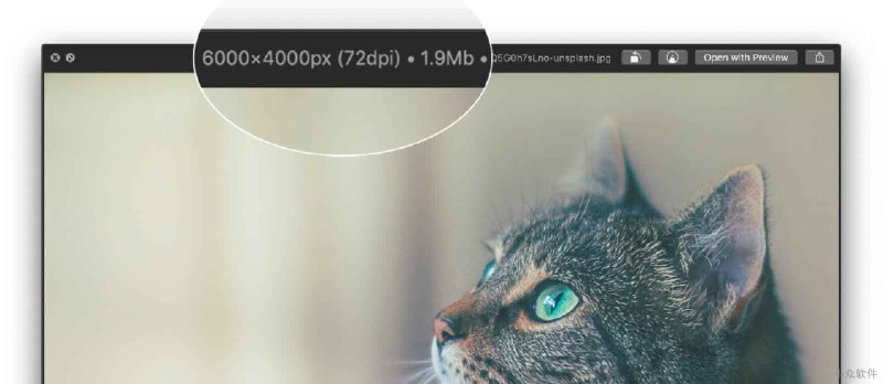 qlImageSize - 在 macOS 预览图片时显示图片尺寸大小 - 小众软件