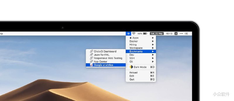 SuperBar - 自定义 macOS 菜单栏，书签、命令行、代码片段... - 小众软件
