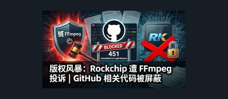FFmpeg 投诉 Rockchip(瑞芯微电子) 两年无果，向 GitHub 提交 DMCA 删除通知后，相关代码被屏蔽 - 小众软件