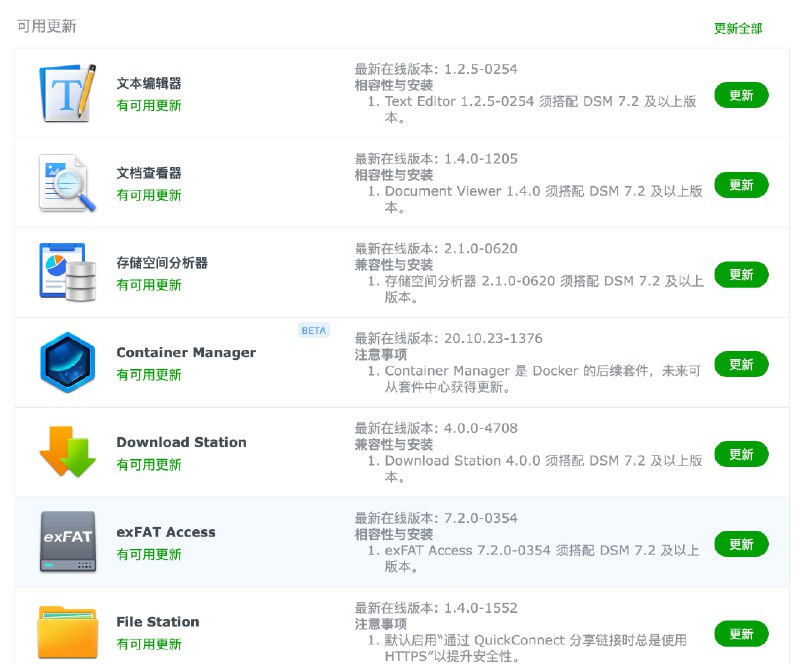 群晖套件批量更新啦