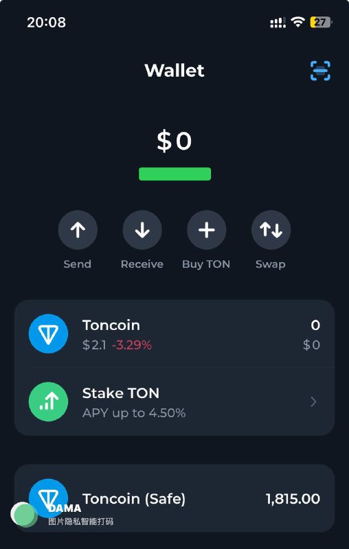 转不回去的 Toncoin(Safe) 🙈