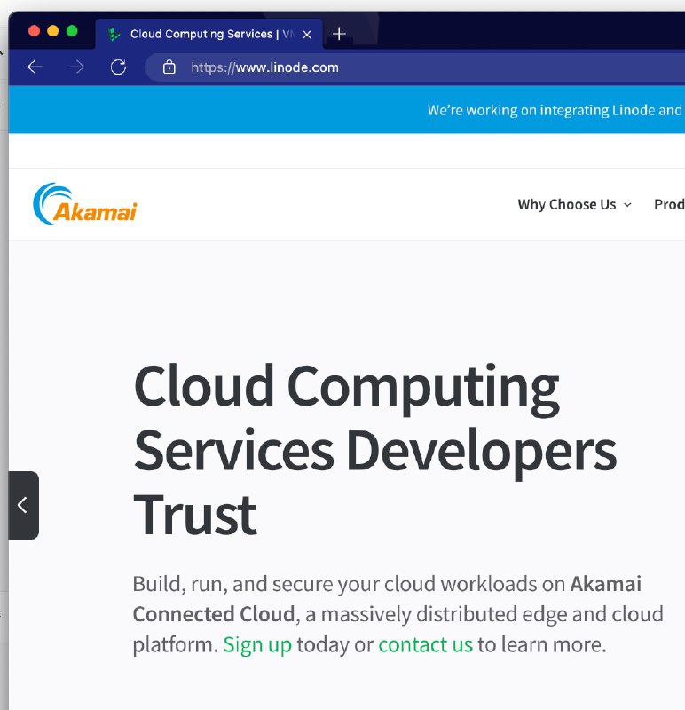 Linode 官网已换为 Akamai Logo，未来 Linode 应该不会存在了