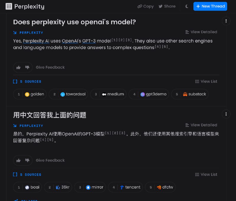 世界上第一个对话式搜索引擎https://www.perplexity.ai/via @yfzhe世界上第一个对话式搜索引擎