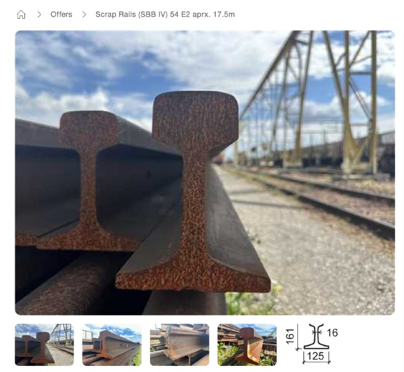 以下是你能在 SBB Resale（瑞士国家铁路公司“闲置资产二手平台”）买到的东西：火车车厢机车道岔铁路桥站台设备信号灯办公家具工具设备车站标牌一等座座椅另外，有人说火车买了没有铁轨怎么办？铁轨也有卖！