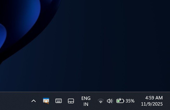Windows 11 的新彩色电池图标