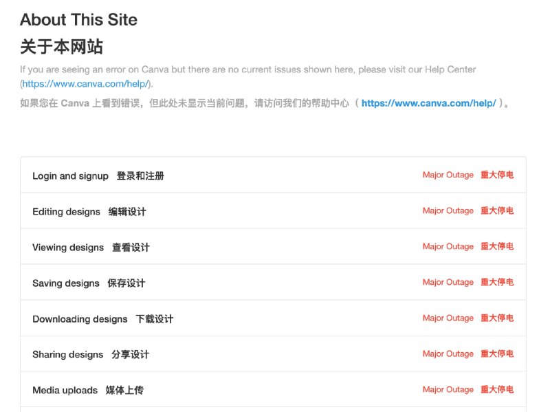 Canva 因 AWS 美東機房问题，全线罢工
