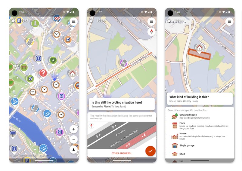 StreetComplete 是一款专门用来完善 OpenStreetMap 地图的安卓应用