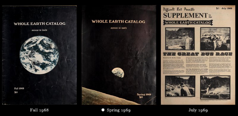 Whole Earth 是一本创办于 1968 年的杂志，内容极其丰富，是一本关于「如何动手生活」的生存技能书