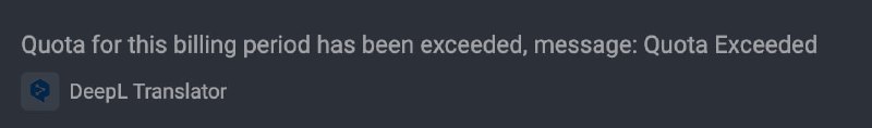 著名翻译平台 crowdin 的 DeepL API 没钱了嘛 😂