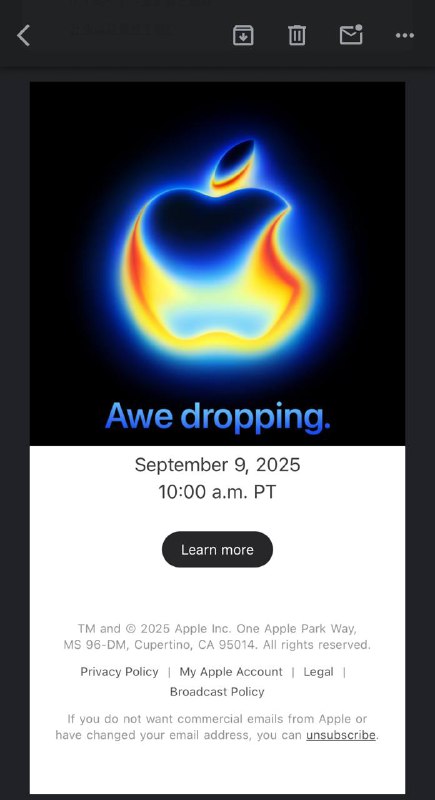苹果9月新 iPhone 发布会来了北京时间9月10日1:00（凌晨一点）