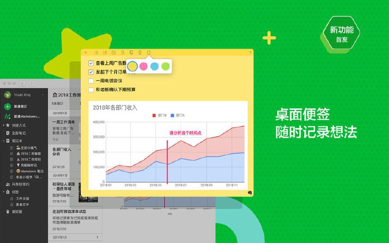 印象笔记 Mac 客户端更新 9.0.0印象笔记品牌视觉焕新啦！去掉了过渡期的角标，迎来了全新的应用图标