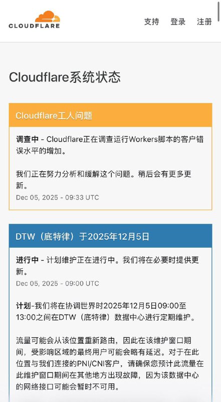 Cloudflare 再次出现故障