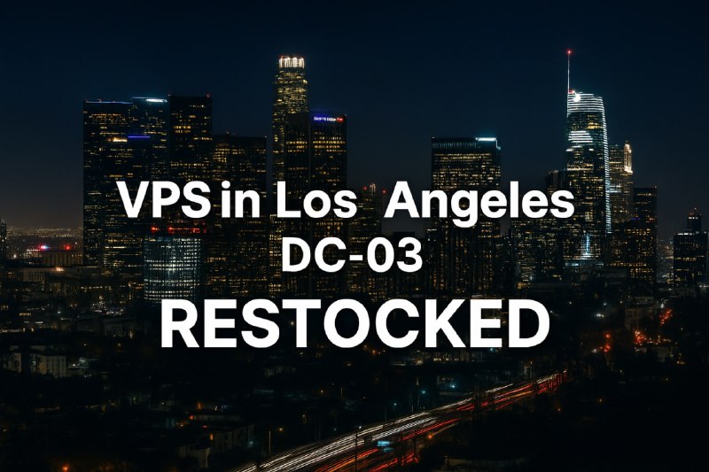 racknerd DC-03机房补货了，10.96刀/年20G硬盘1G内存2TB流量，1G网络1个IPv4测速页面：